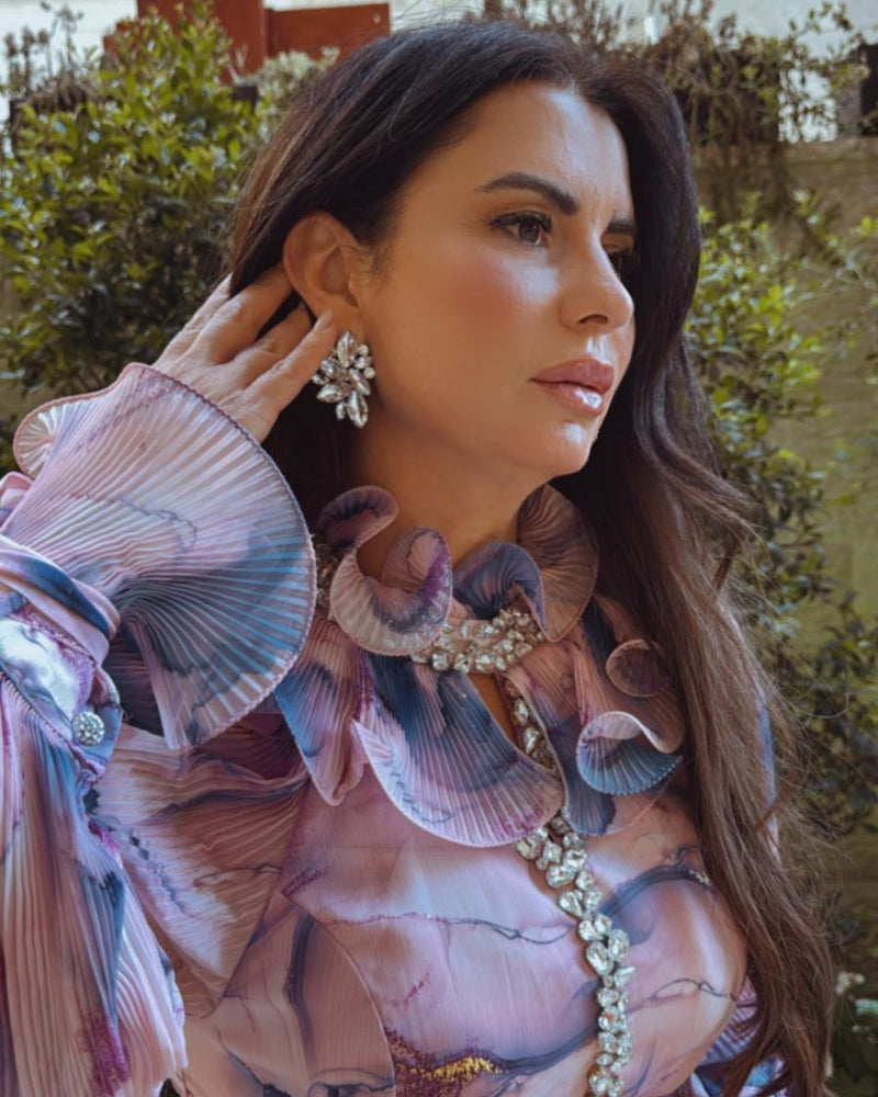 שמלת ג׳בו שילוב יהלומים