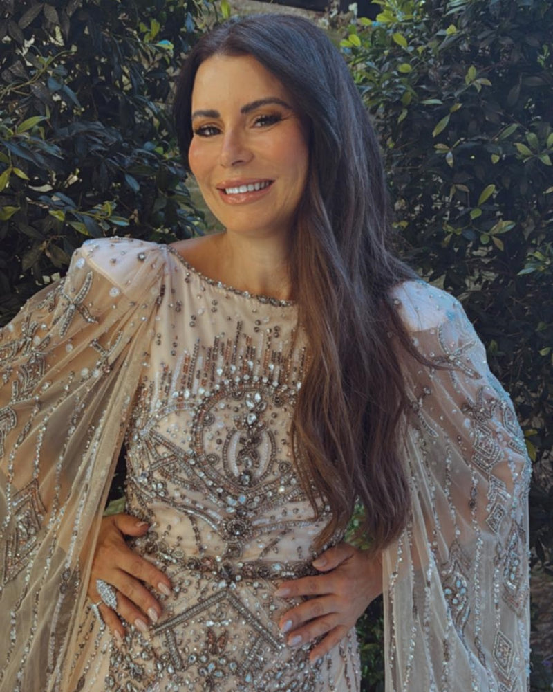 שמלת ערב אבנים כנפיים