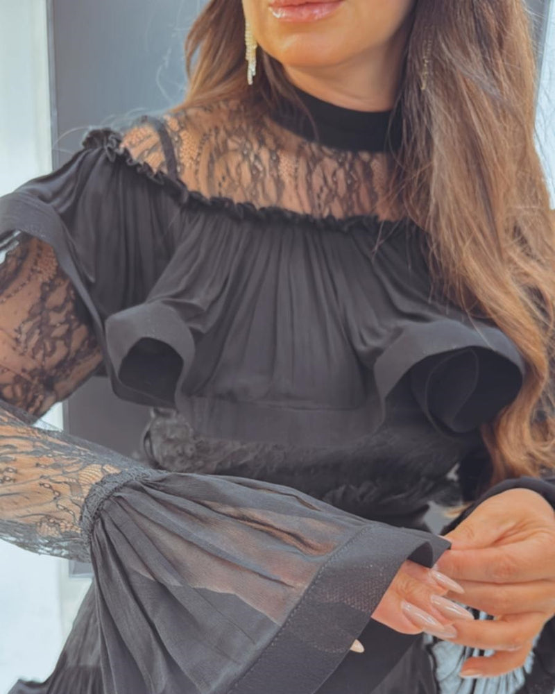 שמלת קומות מניפה