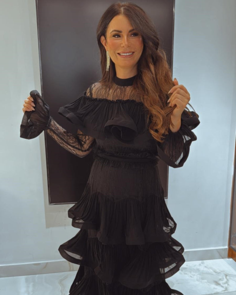 שמלת קומות מניפה