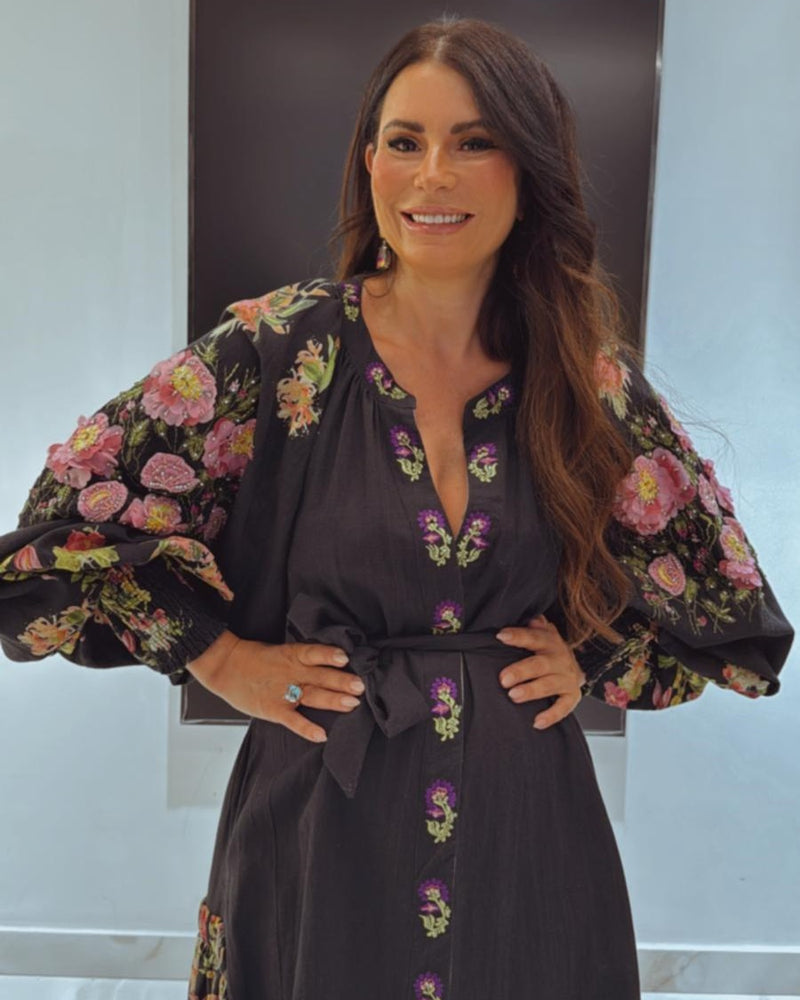 שמלת פרחים תלת מימד