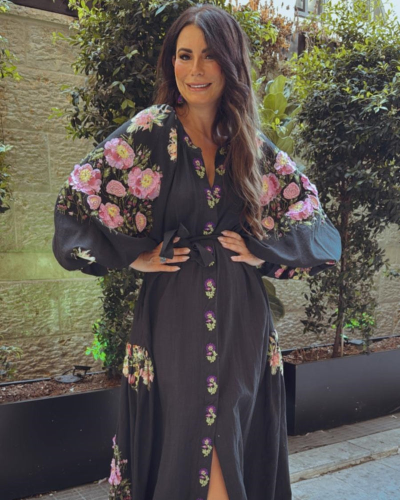 שמלת פרחים תלת מימד