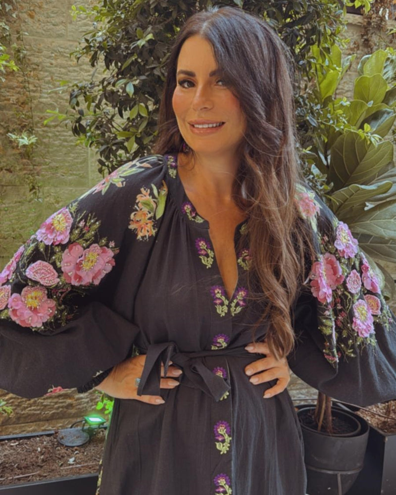 שמלת פרחים תלת מימד