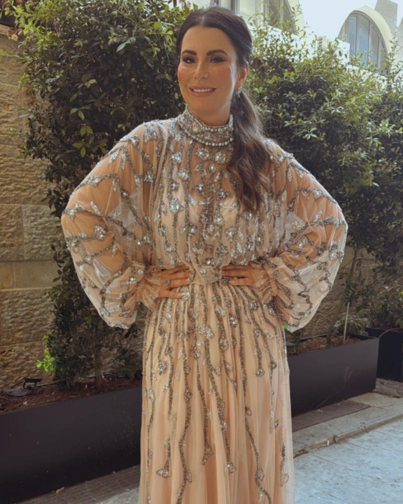 שמלת ערב אוסקר אבנים