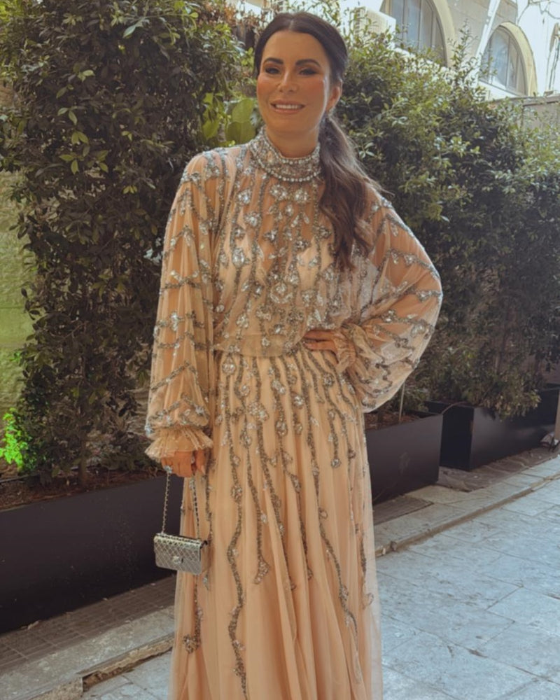 שמלת ערב אוסקר אבנים