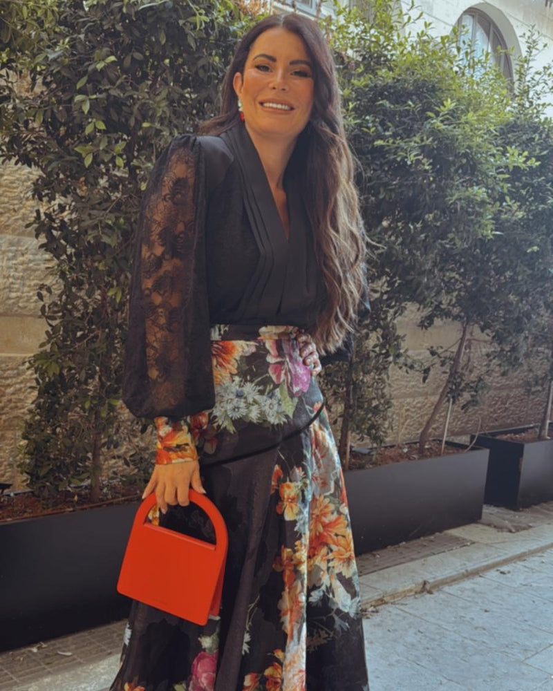 שמלת ערב דמוי חליפה