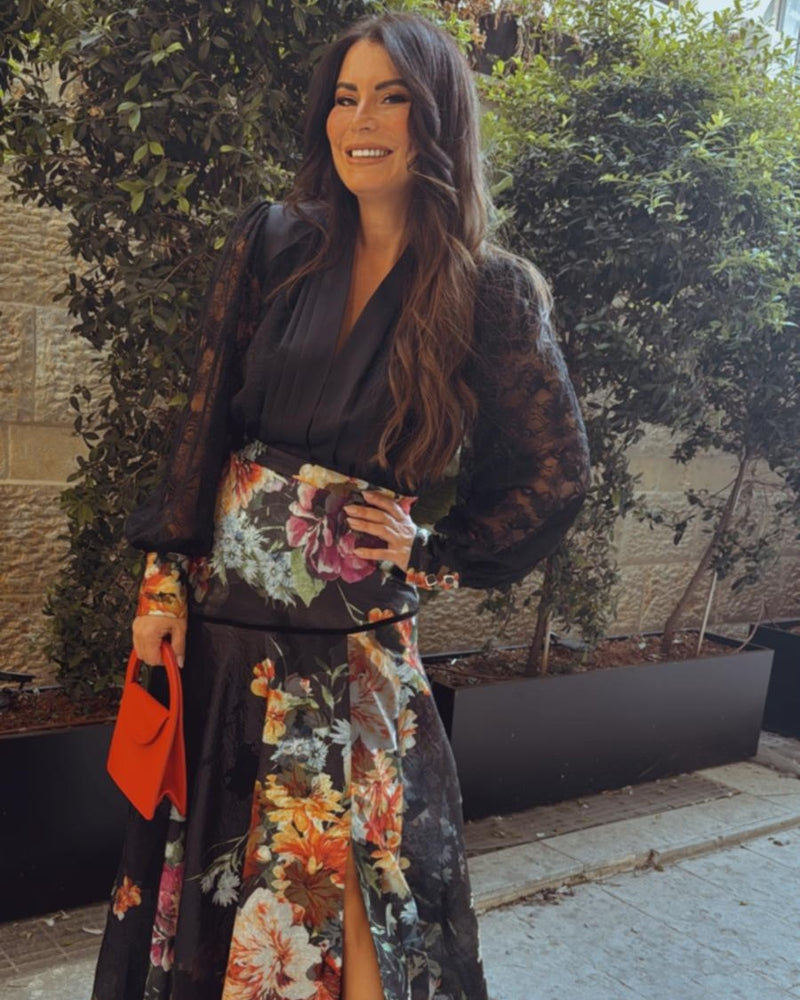 שמלת ערב דמוי חליפה