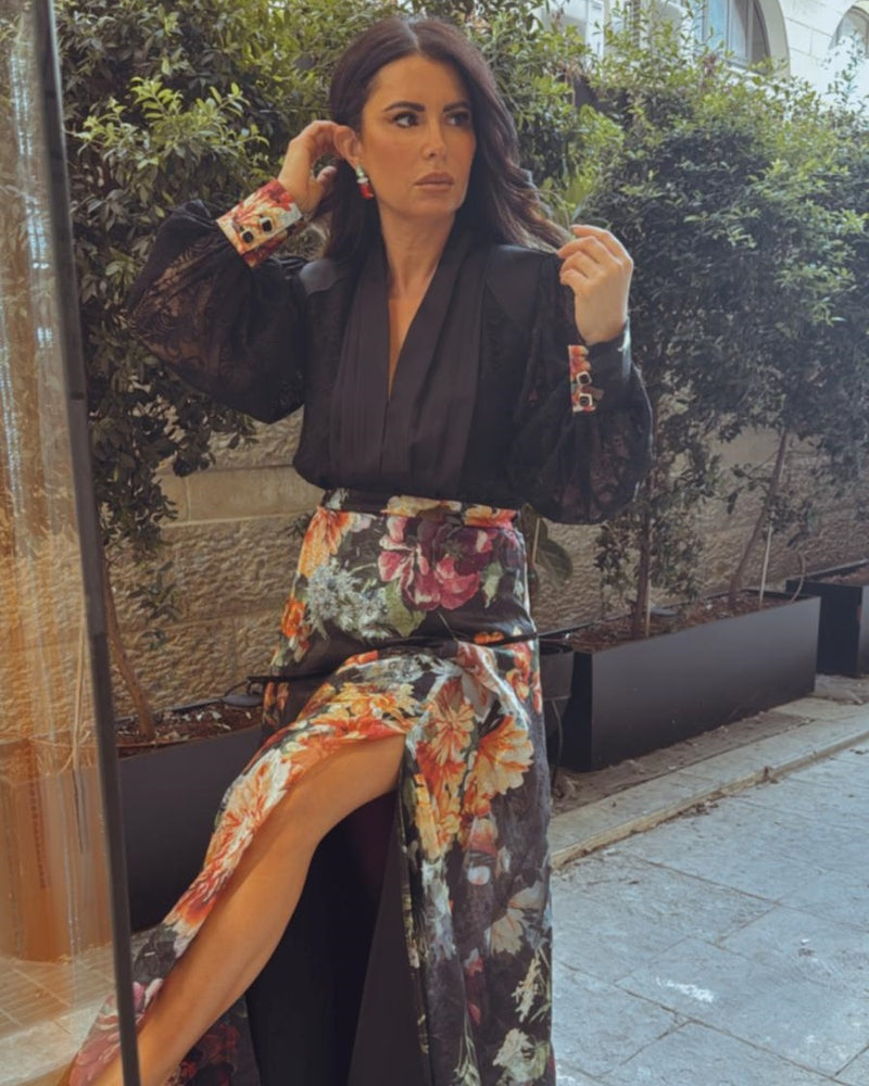 שמלת ערב דמוי חליפה