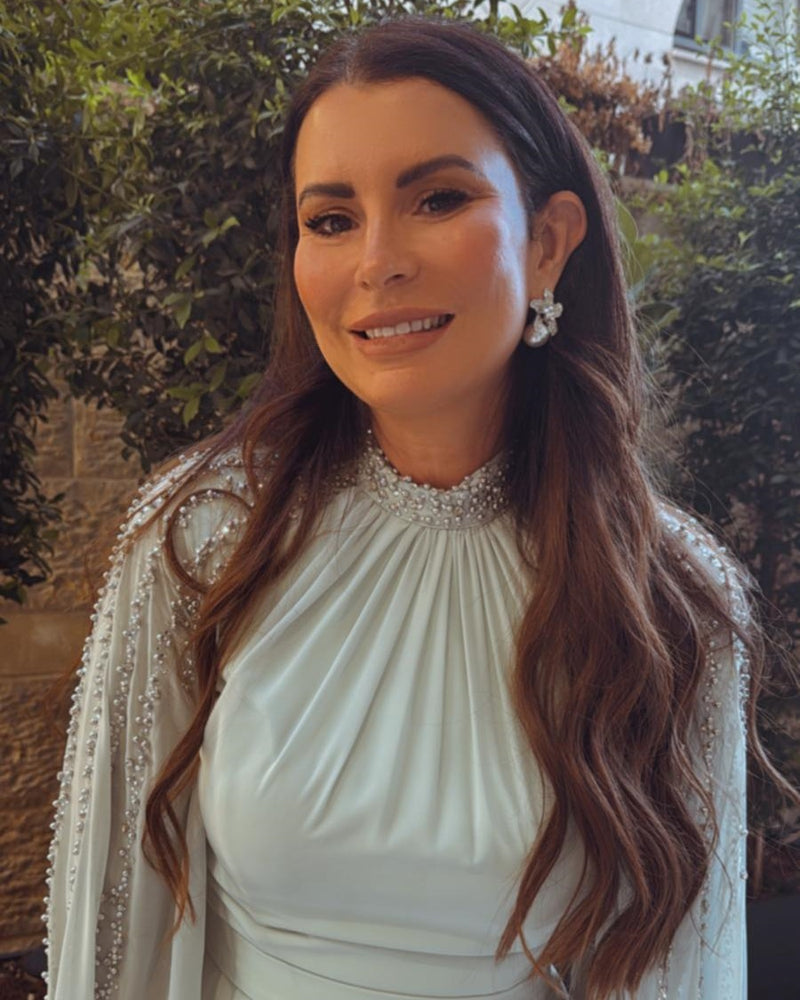 שמלת ערב שיפון ניטים