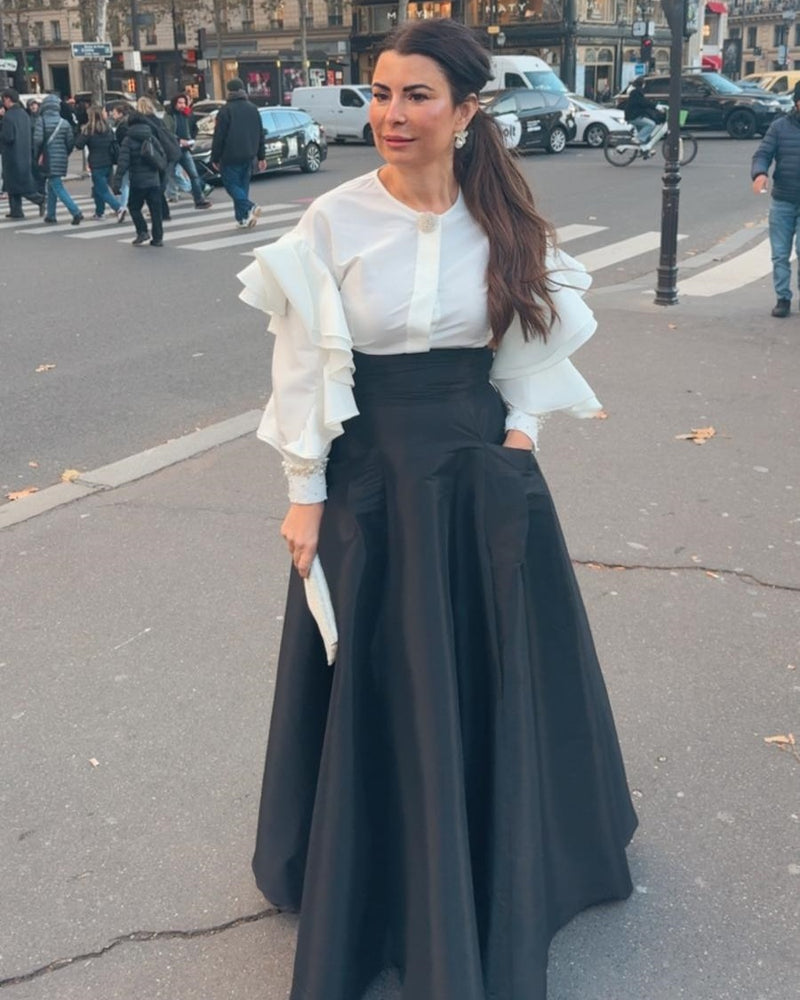 חצאית טפט, חולצת שרוול קומות