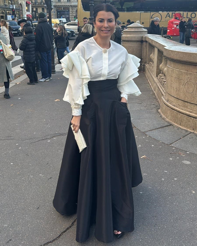 חצאית טפט, חולצת שרוול קומות