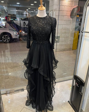 שמלת מקסי טול שחורה